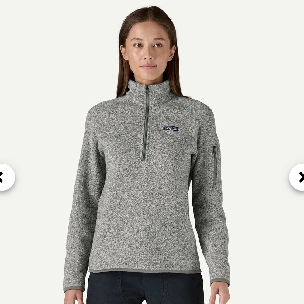 Patagonia Women’s Better Sweater 1/4 zip - Light Birch M